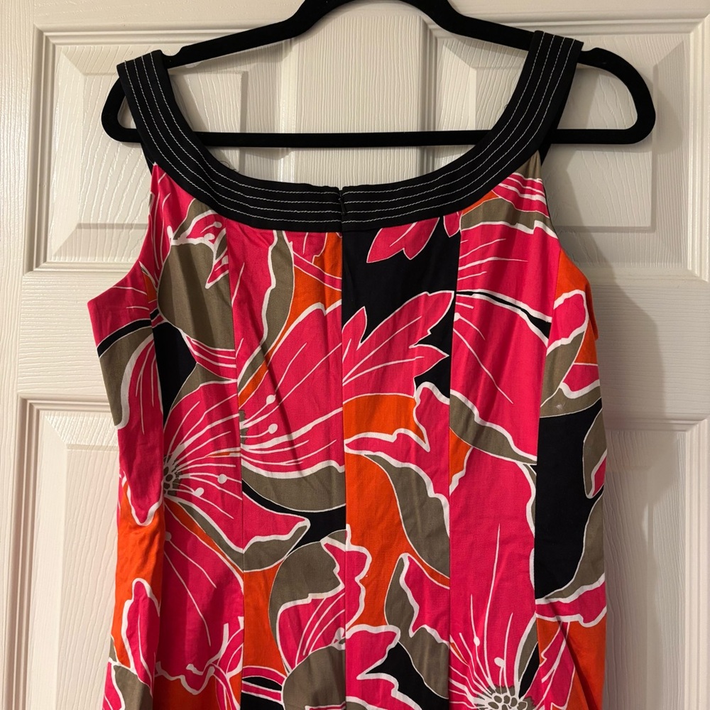 Nine West Multicolor Floral Sleeveless Dress Size 12 - Picture 6 of 6